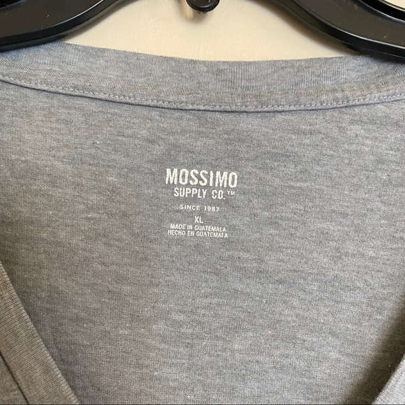 Gray V Neck Tee - Picture 4 of 5